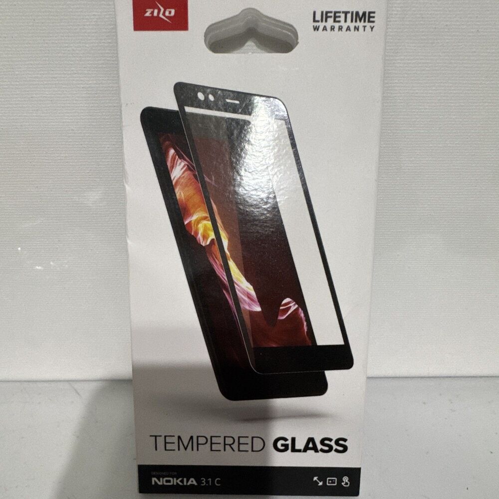 Zizo Clear 9H Tempered Glass Screen Protector for Nokia 3.1 C Anti-Smudge